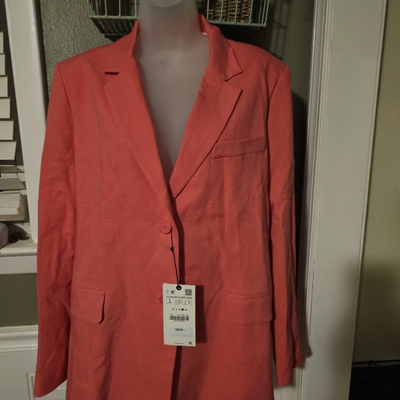 Zara pink suite jacket - Picture 4 of 6